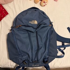 The North Face Surge Backpack in Navy
